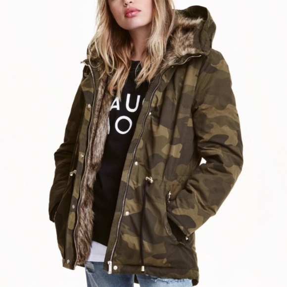 h&m camouflage jacket